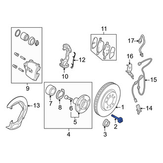 Mazda OE - Front Disc Brake Rotor Set Screw