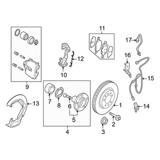 Mazda OE - Front Suspension - Brake Components
