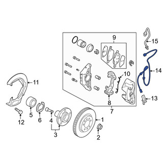 Mazda OE - Front ABS Wheel Speed Sensor Wiring Harness