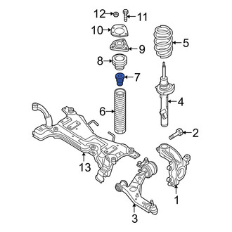 Mazda OE - Front Suspension Strut Bumper