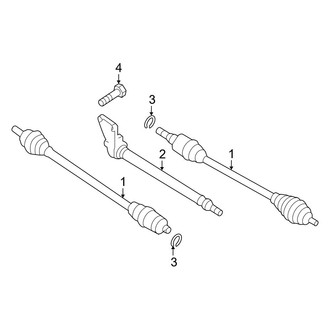 Mazda OE - Front Suspension - Drive Axles