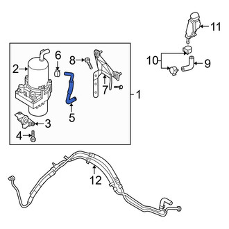 Mazda OE - Power Steering Return Hose