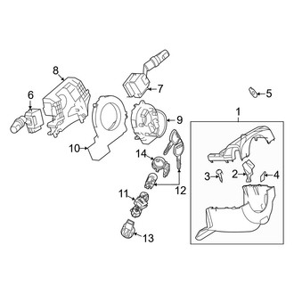 Mazda OE - Steering Column - Shroud, Switches & Levers