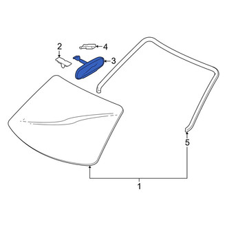 Mazda OE - Front Interior Rear View Mirror