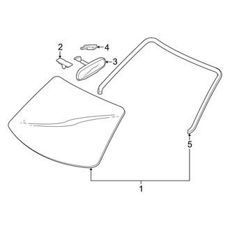 Mazda OE - Windshield - Glass