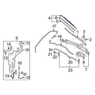Mazda OE - Left Wiper Blade