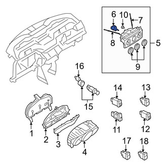 Mazda OE - HVAC Blower Control Switch