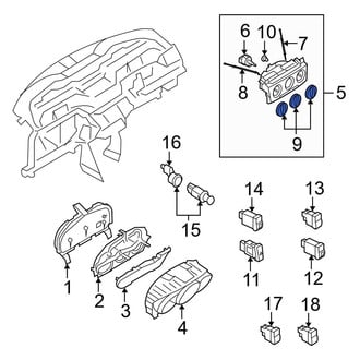 Mazda OE - HVAC Blower Motor Control Knob