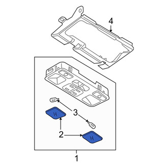 Mazda OE - Left Dome Light Lens