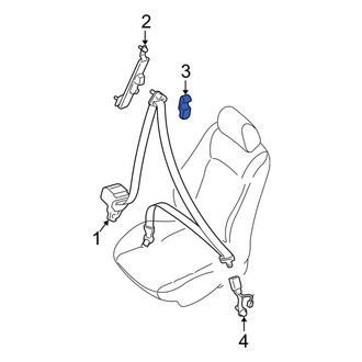 Mazda OE - Seat Belt Anchor Plate Cover