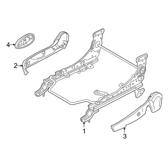 Mazda OE - Seats & Tracks - Tracks & Components (Passenger Seat)