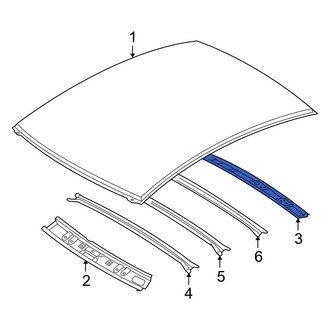 Mazda OE - Rear Roof Header Panel