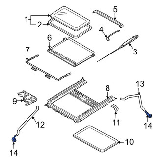 Mazda OE - Rear Sunroof Drain Hose Grommet