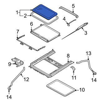 Mazda OE - Sunroof Glass