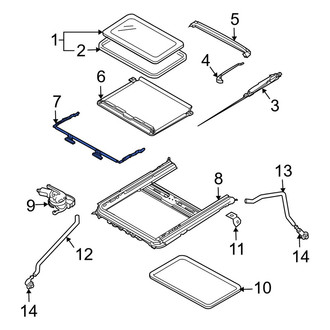 Mazda OE - Sunroof Deflector