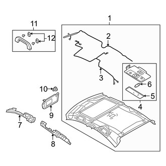 Mazda OE - Roof - Interior Trim (With Sunroof), (S Hatchback)