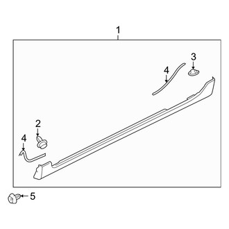 Mazda OE - Pillars, Rocker & Floor - Exterior Trim (Dealer Installed Accessory), (i / S Sedan)