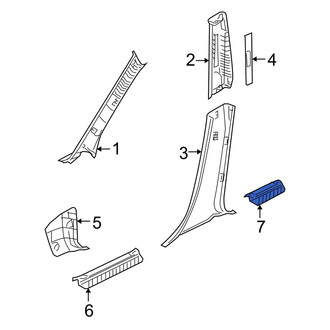 Mazda OE - Rear Left Liftgate Trim Scuff Plate