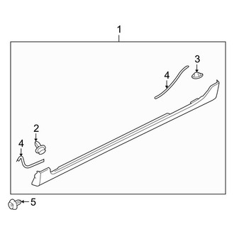 Mazda OE - Pillars, Rocker & Floor - Exterior Trim (Factory Installed), (S Hatchback)