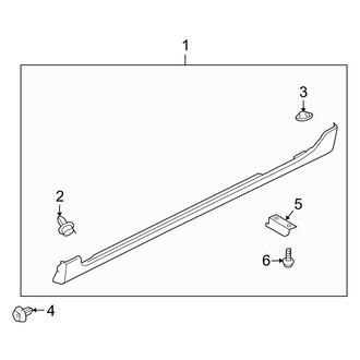 Mazda OE - Pillars, Rocker & Floor - Exterior Trim (Factory Installed), (Mazdaspeed)
