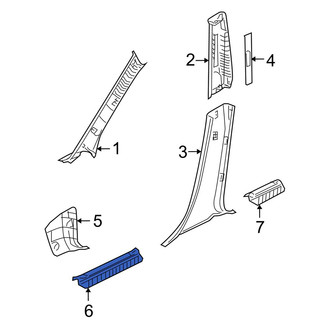 Mazda OE - Front Left Liftgate Trim Scuff Plate