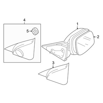 Mazda OE - Front Door - Outside Mirrors