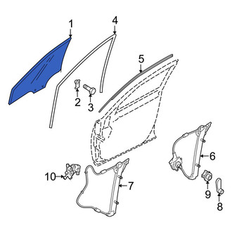 Mazda OE - Front Left Door Glass