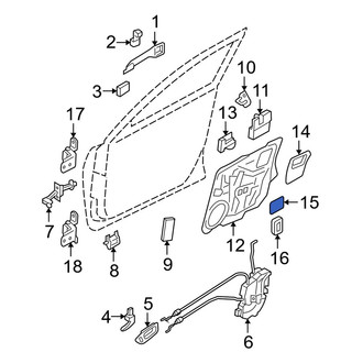 Mazda OE - Front Lower Door Access Cover