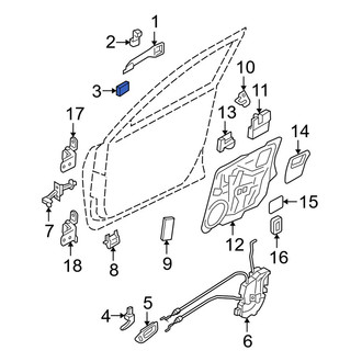 Mazda OE - Rear Door Panel Insulation