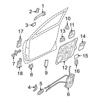 Mazda OE - Front Door - Lock & Hardware