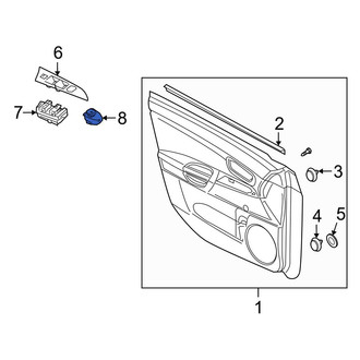Mazda OE - Door Mirror Switch