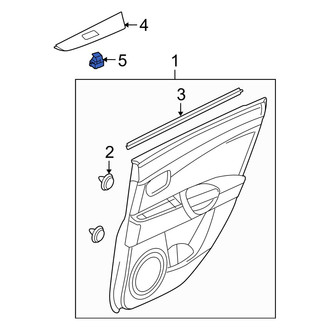 Mazda OE - Rear Door Window Switch