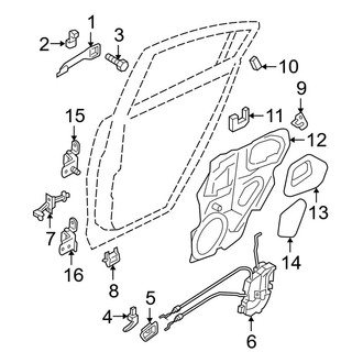 Mazda OE - Rear Door - Lock & Hardware (S / SP23 Hatchback)