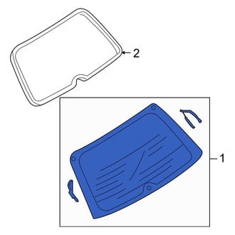 Mazda OE - Rear Back Glass