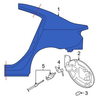 Mazda OE - Rear Left Quarter Panel