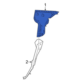 Mazda OE - Rear Left Upper Interior Quarter Panel Trim Panel