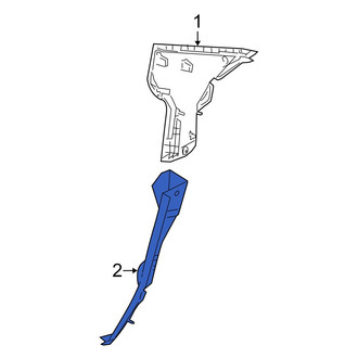 Mazda OE - Rear Left Lower Body C-Pillar Trim Panel
