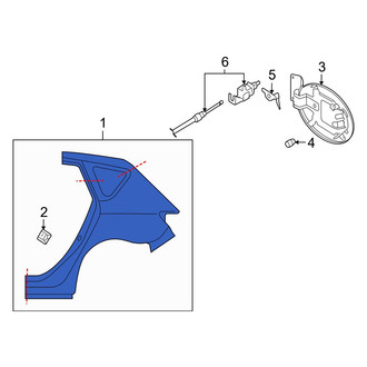 Mazda OE - Rear Right Quarter Panel