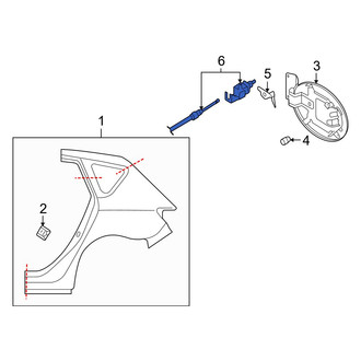 Mazda OE - Rear Fuel Filler Door Lock Actuator