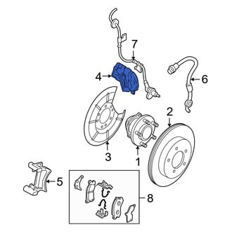 Mazda OE - Rear Left Disc Brake Caliper