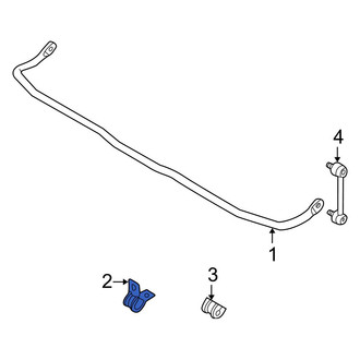 Mazda OE - Rear Suspension Stabilizer Bar Bracket