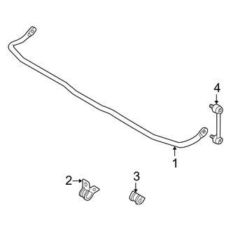 Mazda OE - Rear Suspension - Stabilizer Bar & Components