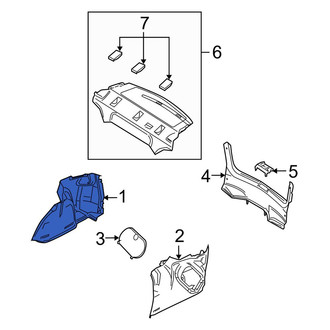 Mazda OE - Rear Right Trunk Trim Panel