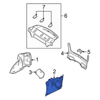 Mazda OE - Rear Left Trunk Trim Panel