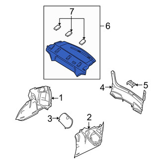 Mazda OE - Rear Package Tray Trim