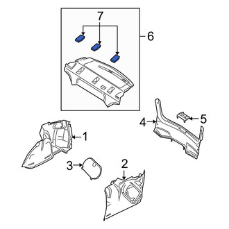 Mazda OE - Rear Package Tray Access Cover
