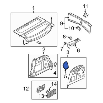 Mazda OE - Rear Left Trunk Lid Applique