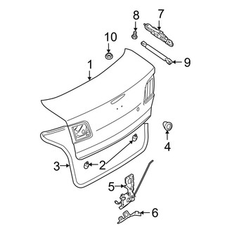 Mazda OE - Trunk Lid - Lid & Components (i / S Sedan)
