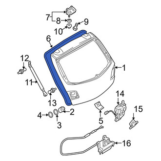 Mazda OE - Rear Hatch Seal