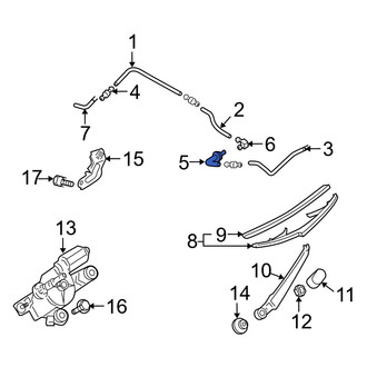 Mazda OE - Front Windshield Washer Hose Connector